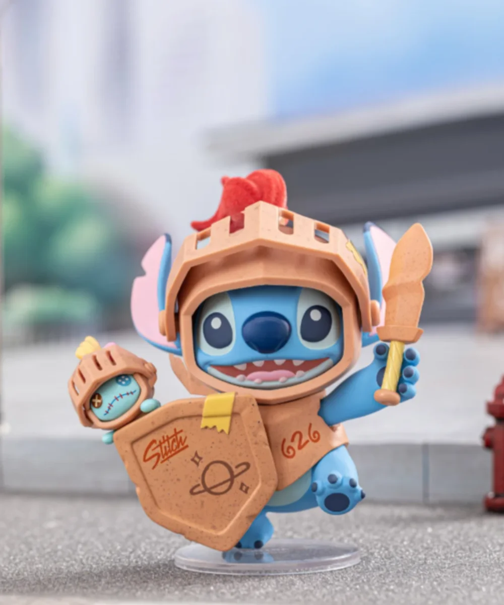 Figuras de caja ciega de la serie Stitch City Adventure, muñeco de personaje de dibujos animados, modelo de decoración, colección de juguetes, regalo, 2025