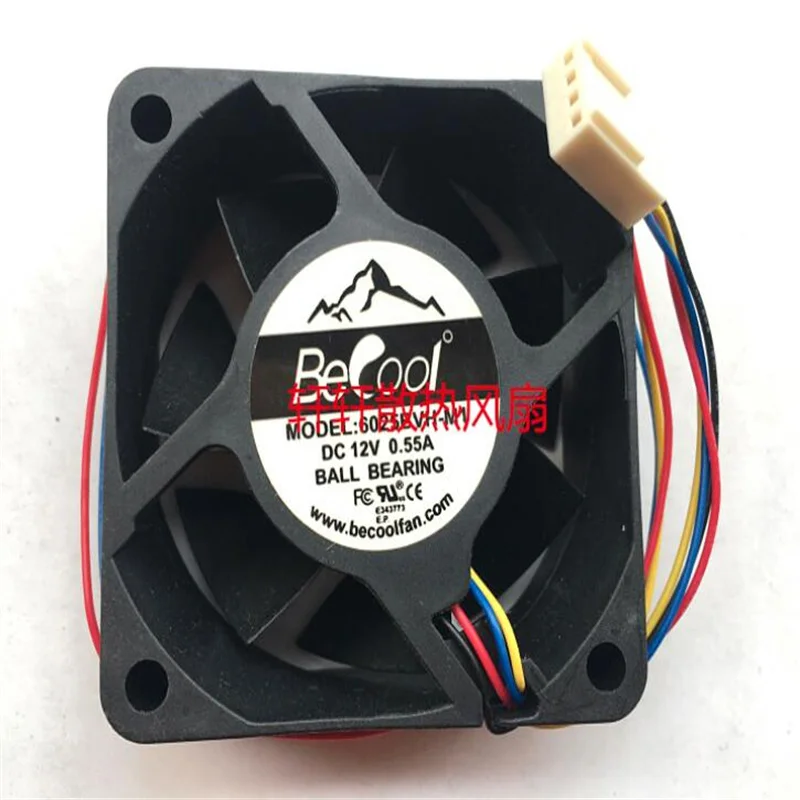 Wholesale: 6025BVH-M1 6025 6CM 12V 0.55A 4-wire double ball cooling fan