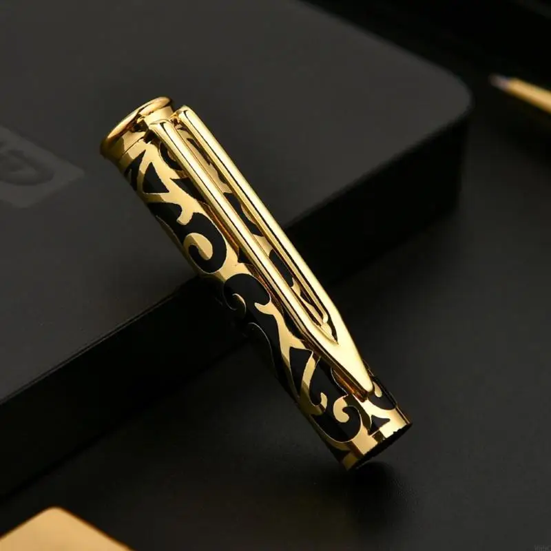 W89C Exquisite Metal Ballpoint Pen Signing Pen Black 0,5 мм средняя точка бизнес -подпись для офисного отеля прием