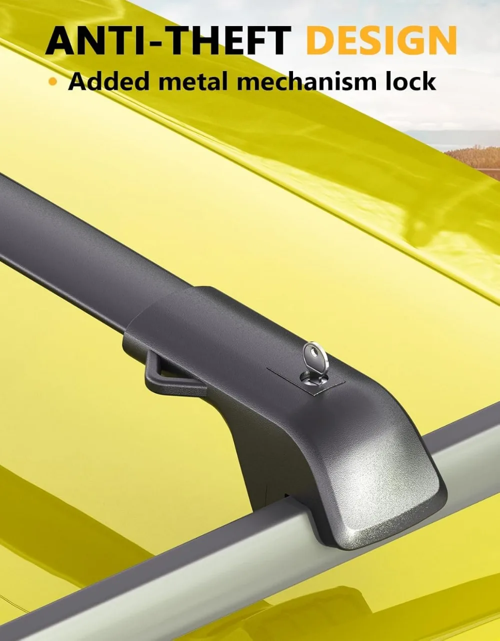 Barras cruzadas de portaequipajes con cerradura de 300 libras para Ford Explorer 2020-2026, portador de carga antirrobo de aluminio resistente