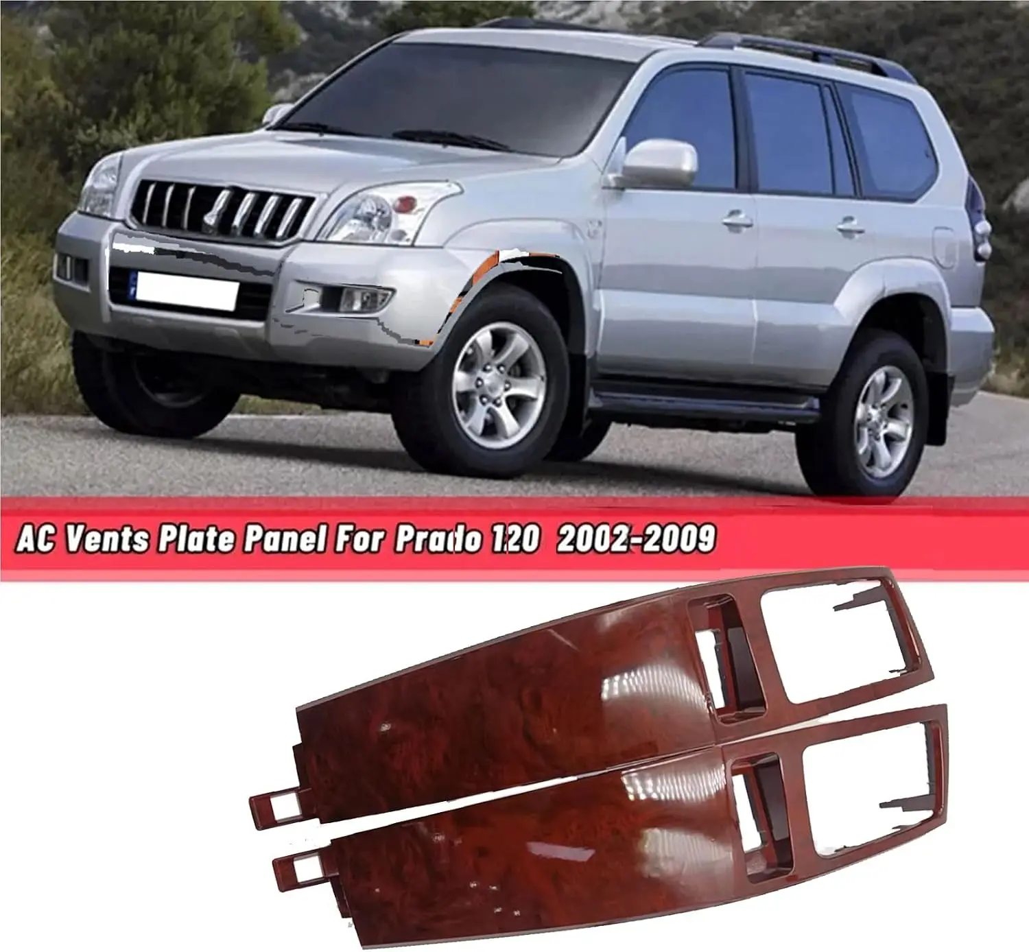 Center Dash A/C Vent Grille For Lexus GX470 Toyota Prado 120 2003-2009 55474-60040 55475-60040 Air Outlet Panel Trim Direct Replacement US Stock