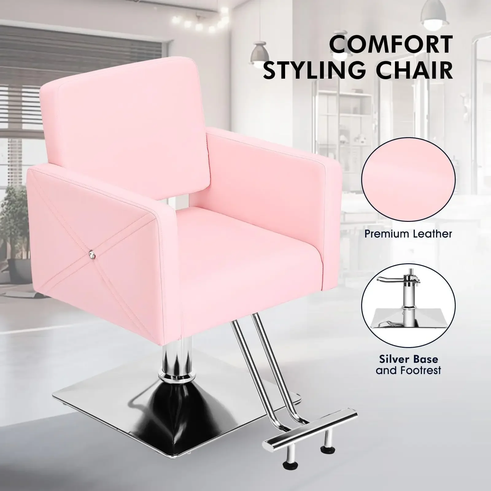 Cross-border salon hairdressing chair simple modern barbershop chair hair salon swivel lift chair manufacturer whole