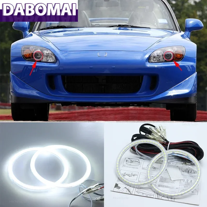 

Дневные ходовые огни DRL для Honda S2000 1999 2000 2001 2002 2003 Smd Led Angel Eyes Kit Отличное ультра яркое освещение