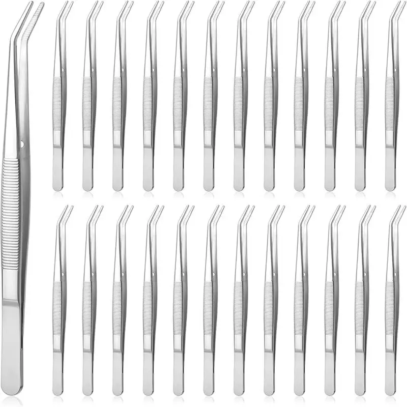 

Пинцет из нержавеющей стали A60z для рукоделия с изогнутым зубчатым кончиком, многофункциональные щипцы, пинцет для швейной машинки