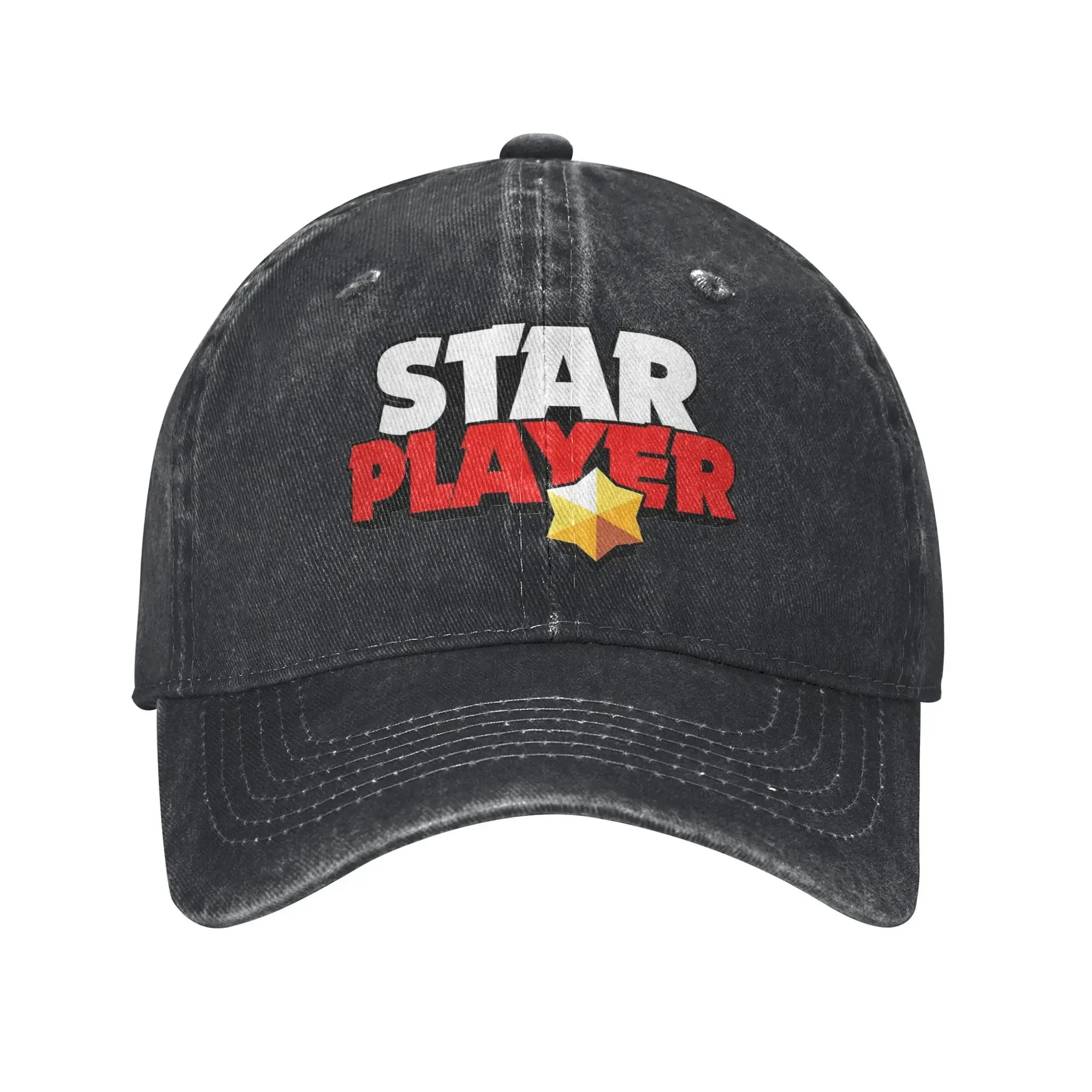 

Classic Star player B-Brawls Baseball Caps Unisex Distressed Denim Sun Cap Outdoor Activities Adjustable Caps Hat