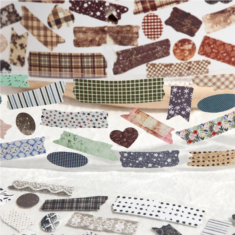 

Journal GO 7.5x200cm Girl's Narration Poems Vintage Text Label Tape Sticker Creative DIY Journal Collage Scrapbooking Material