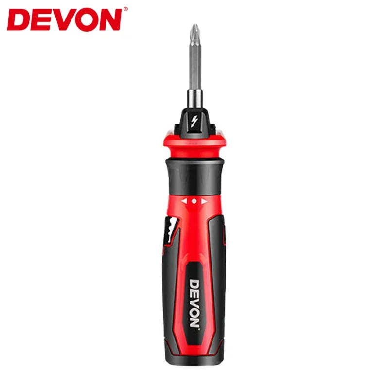 Imagem -06 - Devon-mini Multifunções Handheld Chave de Fenda Elétrica sem Fio Lithium-ion Recarregável Repair Tool Drill Bits Grupo 5612