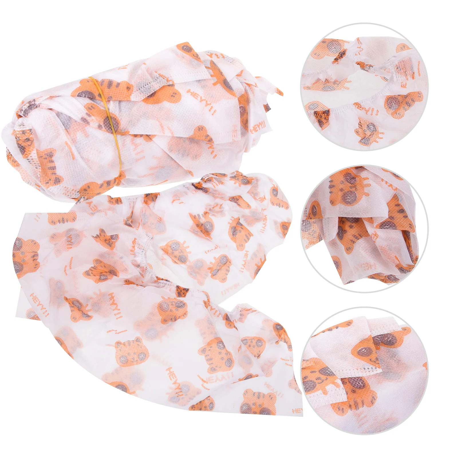 

50 pcs Disposable Non-slip Shoe Covers Breathable Comfortable Wear-resistant Indoor Anti-skid Non-woven Fabric Shoes Protector
