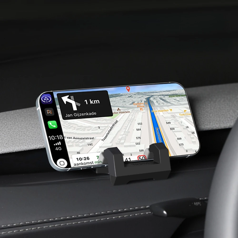 For Tesla Model 3 (2024-2026) Model Y(2025-2026) Liquid Silicone Rubber Car Phone Holder No Trace Clip-on for Dashboard Air Vent