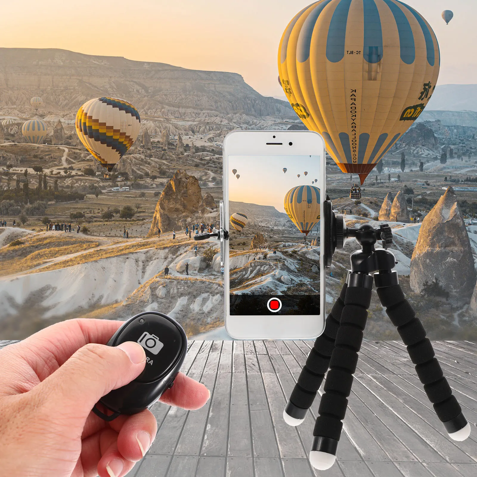 

1Set Phone Camera Tripod Stainless Steel Stable Adjustable Desktop Stand for Mobile and Camera Photography Lightweight Portable