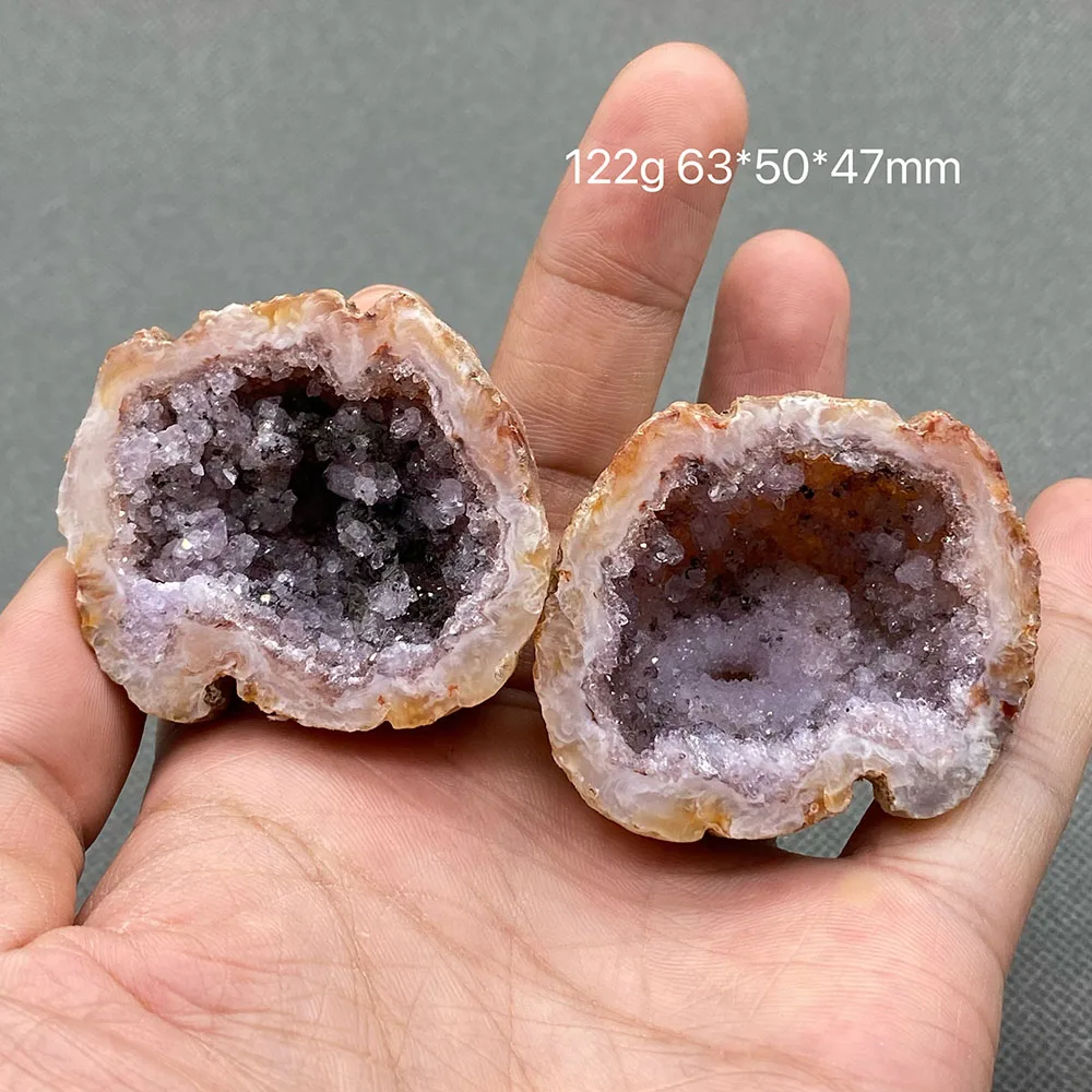 

100% natural Brazilian agate cave cornucopia crystal gem ore specimen