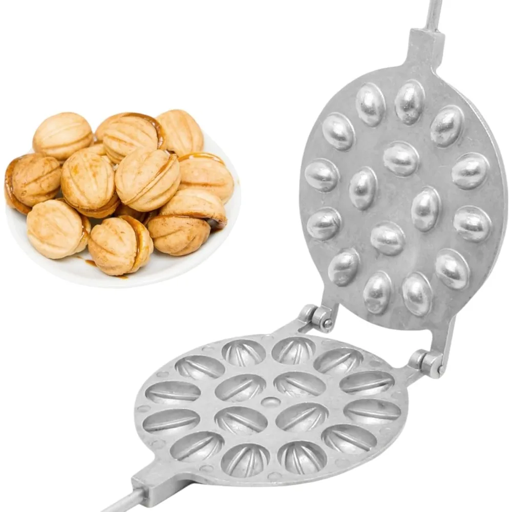 

Металлическая форма для выпечки, антипригарная форма для печенья, формы для 16-отверстий, сладкие кондитерские изделия, орехи, форма для выпечки печенья из грецкого ореха, домашняя форма для выпечки