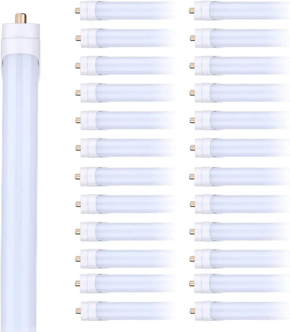 8FT LED Tube Light, T8 8FT LED Bulbs 45W 5000K Daylight White FA8 Base LED Tube Lights