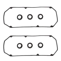 8pcs/set MD303148 Black Valve Cover Gasket Set Rubber for Mitsubishi Pajero Sport V43 V73 6G72 ENGINE MD198128