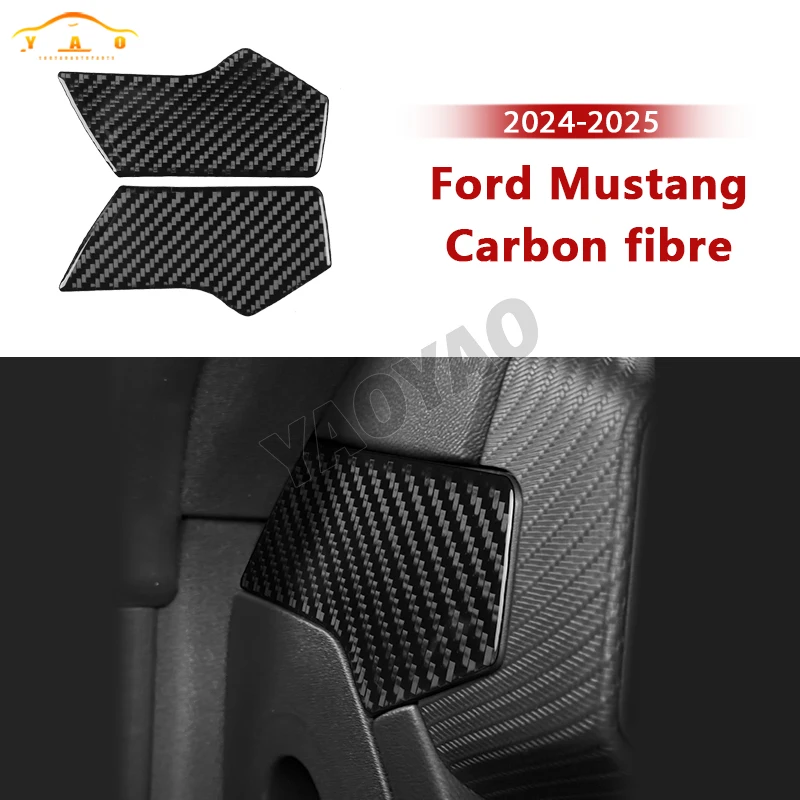 

Carbon Fiber For Ford Mustang GT 2024 2025 Dashboard Sides Slot Decorative Interior Cover Modified Trim Sticker