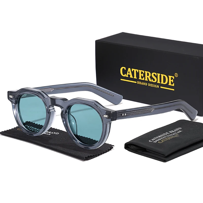 CATERSIDE Acetat-Sonnenbrille für Herren, polarisiert, kleiner Rahmen, hochwertige Sonnenbrille für Damen, Party, Reisen, Outdoor-Brille – Detail 9