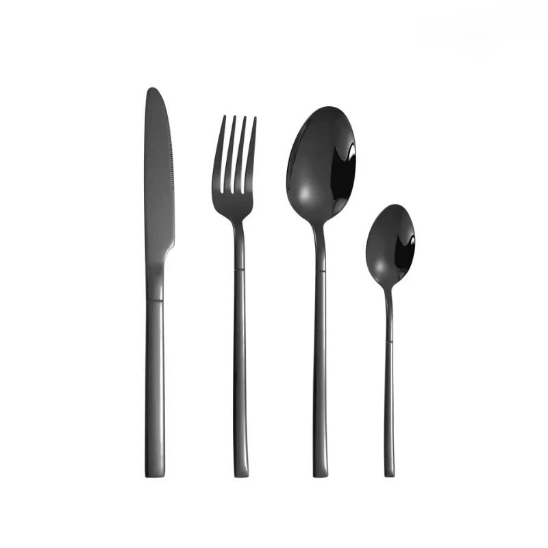 

Stainless steel tableware Small waist family hotel western food steak knife, fork and spoon set gift