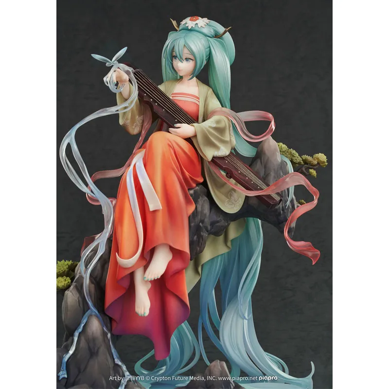 Original Good Smile Hatsune Miku 1/7 High Mountains and Flowing Water Ver Anime Action Figurine Model Toys for Girls Gift