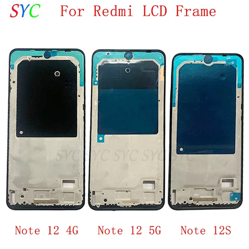 

Middle Frame Center Chassis Cover For Redmi Note 12 5G 12S Phone Housing Metal LCD Frame Repair Parts