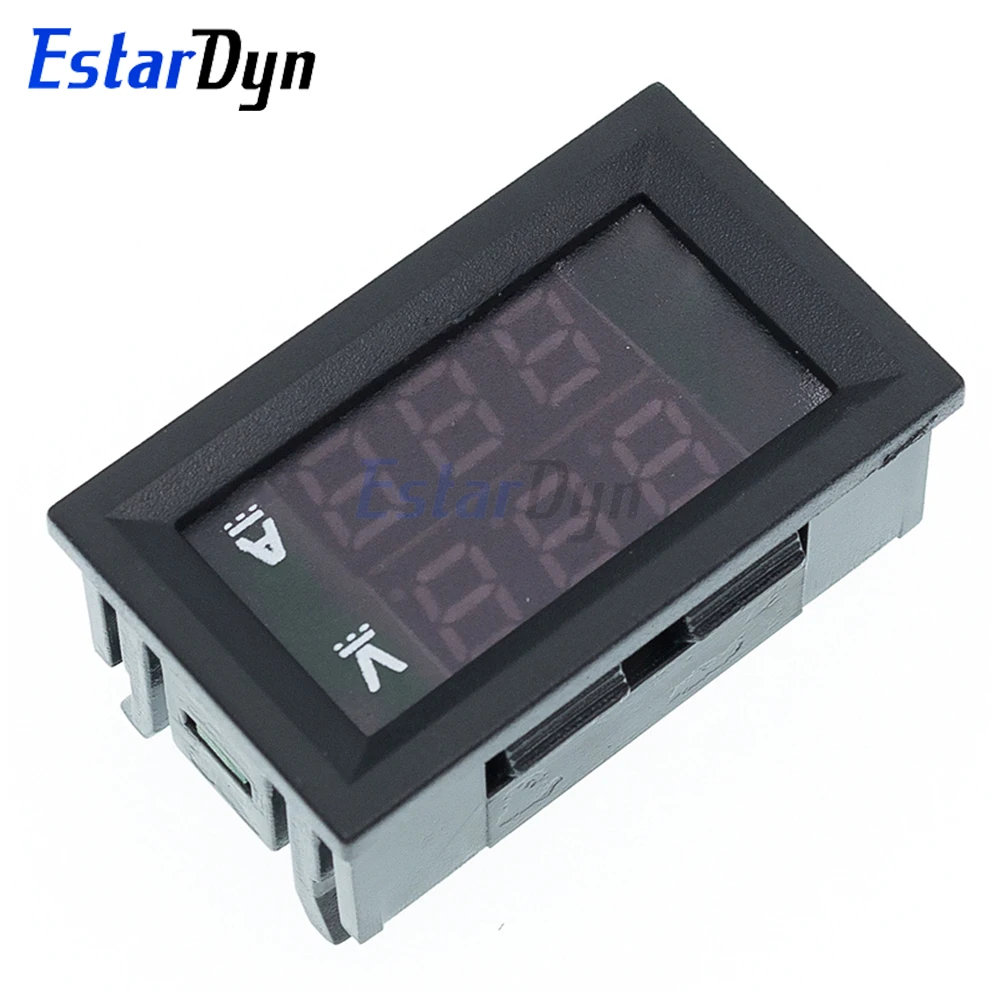 DC 0-100V 10A LED Digital Voltmeter Ammeter Dual Display Voltage Current Meter Red Blue Fine Adjustment for Car Battery Solar - view 5