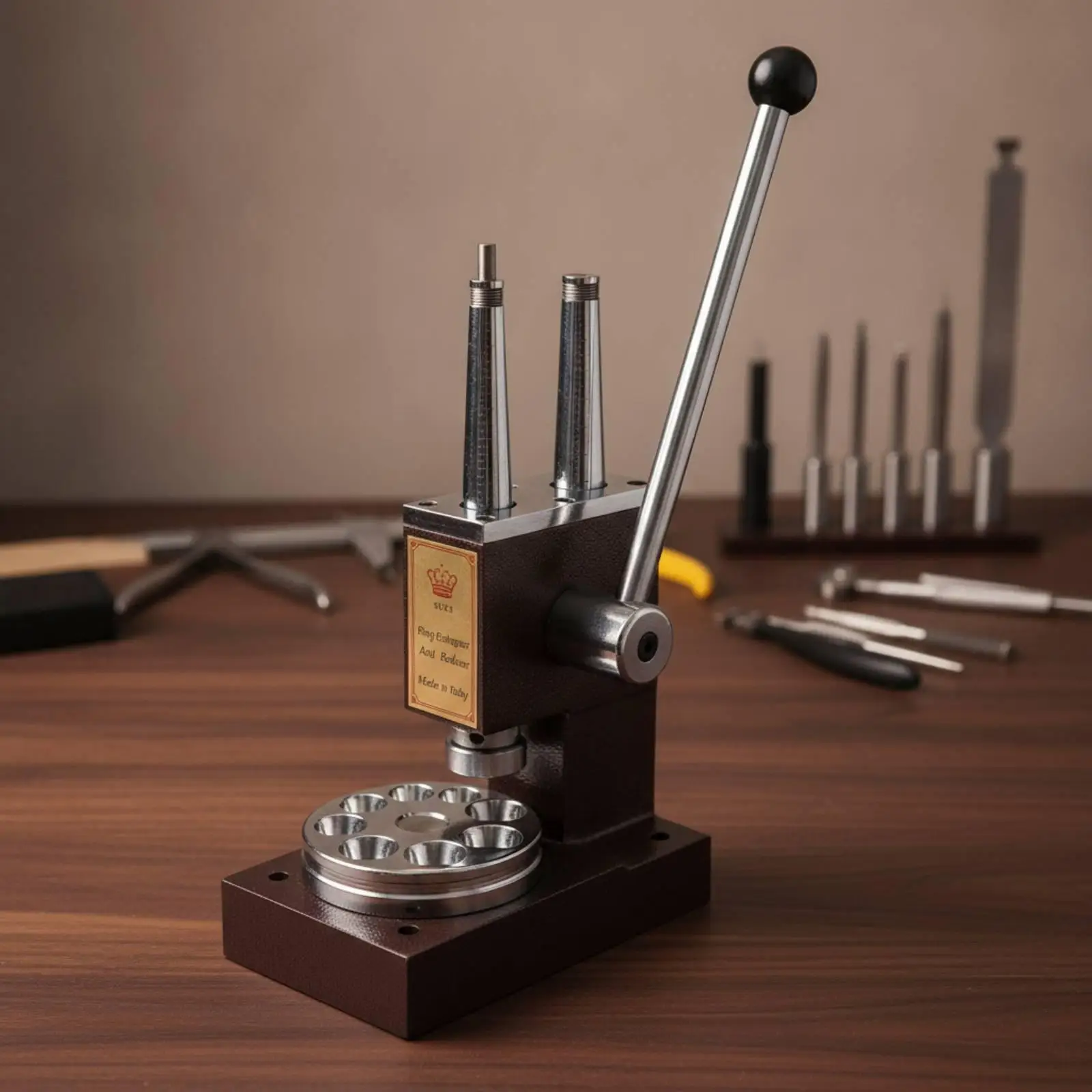Manual Ring Size Adjuster Precision Band Expander Sizer Mechanical Jewelry Resizing Tool for Craft Studio