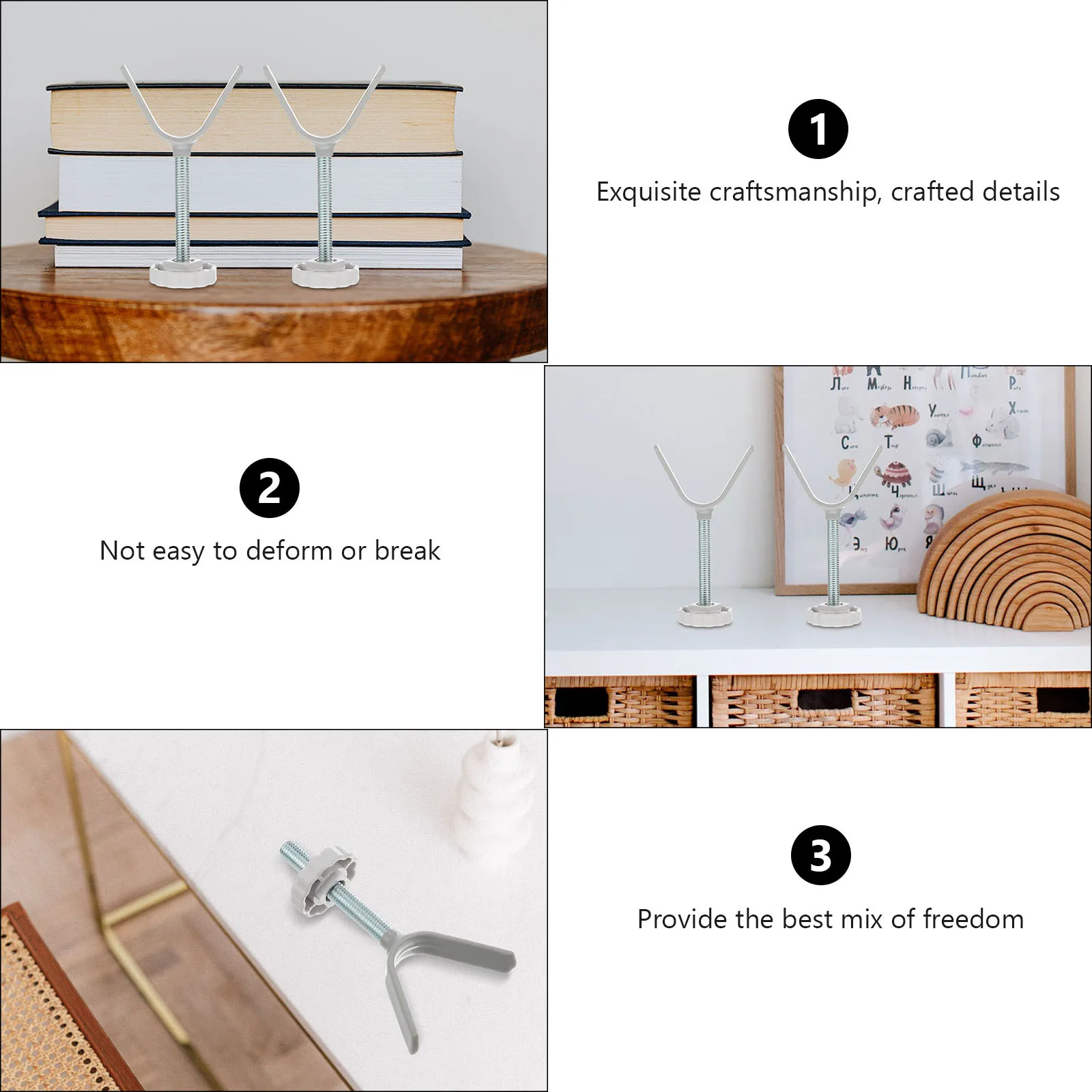 

1Pcs Security Door Fixator Premium Metal Guardrail Fitting for Stairway Gate Strong Y-Type Holder Resists Deformation