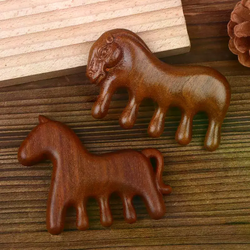 

Массажная расческа из сандалового дерева для меридианов, расческа для волос, расслабляющий массажер для кожи головы, портативная расческа с деревянной ручкой, антистатическая, для укладки