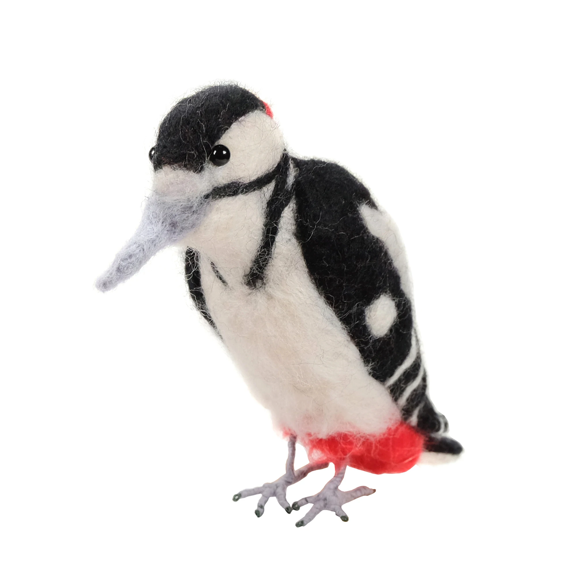 Wood Pecker Bird Needle Felting Kit for Beginners Gift for Mom Include Everything to Make