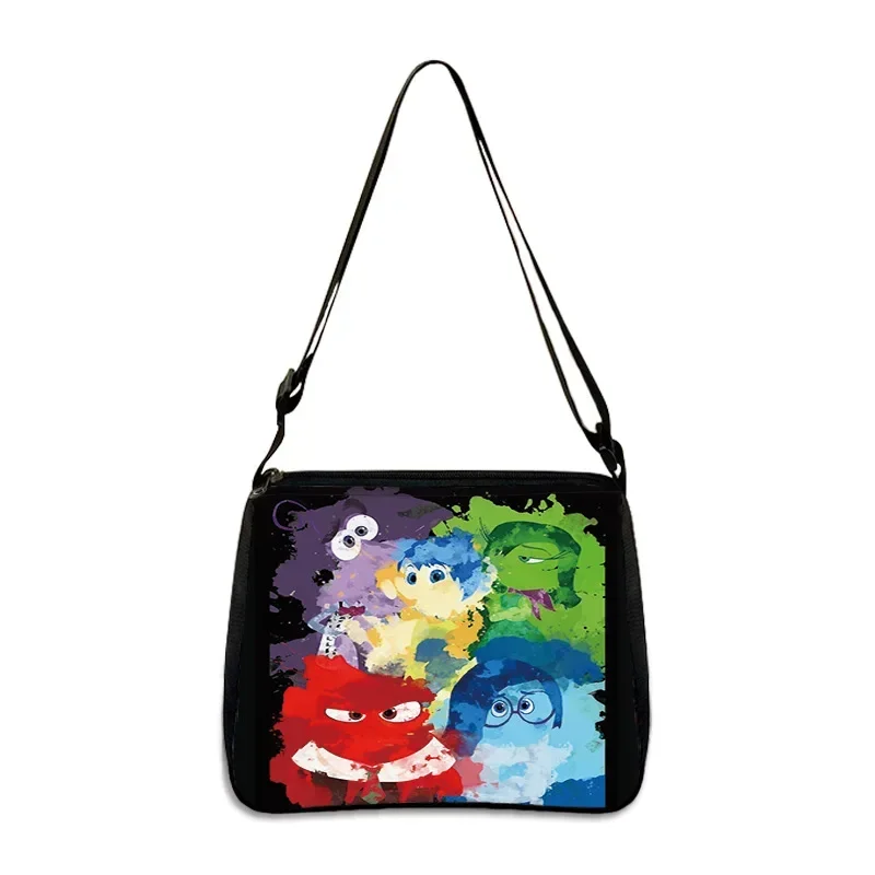 Disney-Inside Out 2 Bolsa Infantil, Figuras Anime, Alegria Sandness, Inveja, Bolsa de Ombro Única, Grande Capacidade, Presentes de Natal, Nova