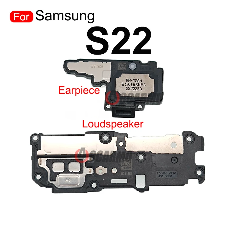 For Samsung Galaxy S22 S22+ Plus S22Ultra S23 Top Earpiece Earphone Ear Speaker Bottom Loudspeaker Flex Cable Repair Part