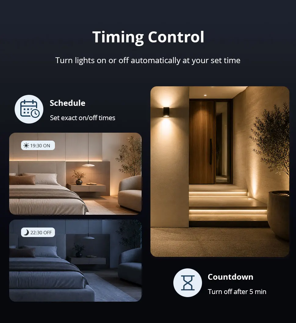 Zemismart Zigbee Smart Dimmer-Schalter mit benutzerdefinierbarem Namensbildschirm und horizontaler Drucktaste, kompatibel mit Tuya und Google Home über M6 Hub – Detail 9