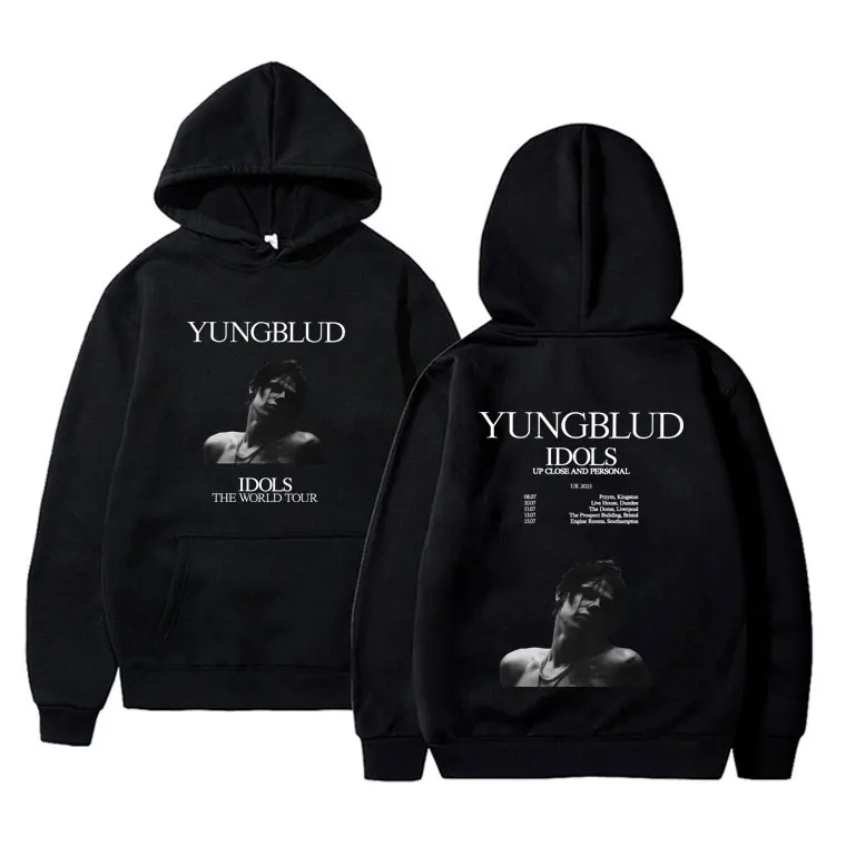 

Singer Yungblud IDOLS The World Tour 2025 Hoodie Men Women Fashion Hip Hop Streetwear Male Vintage Oversized Pullover Hoodies