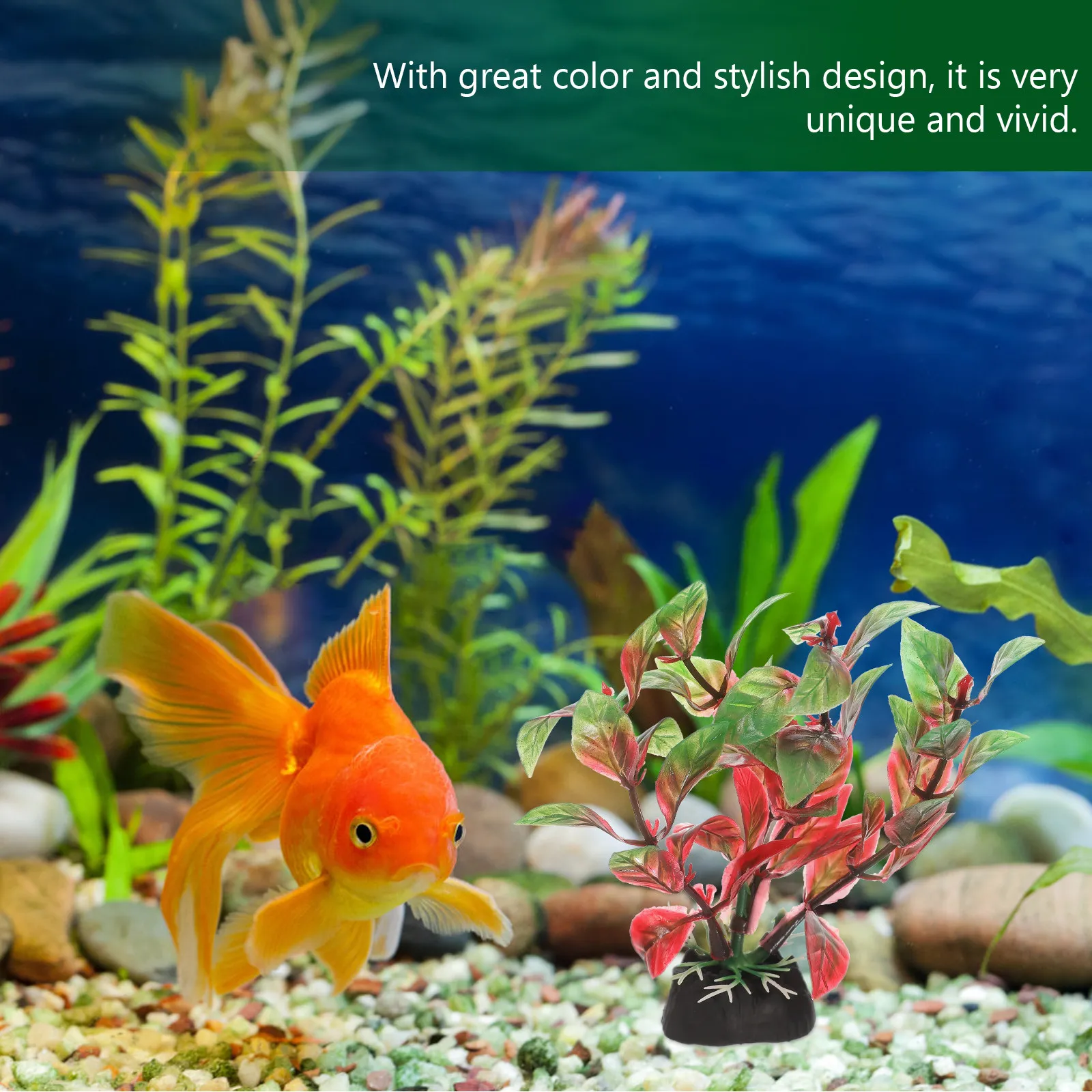 10Pcs Premium Realistic Artificial Aquarium Plants for Fish Tank Decoration Lifelike Fake Water Grass Safe Non-Toxic Aquatic