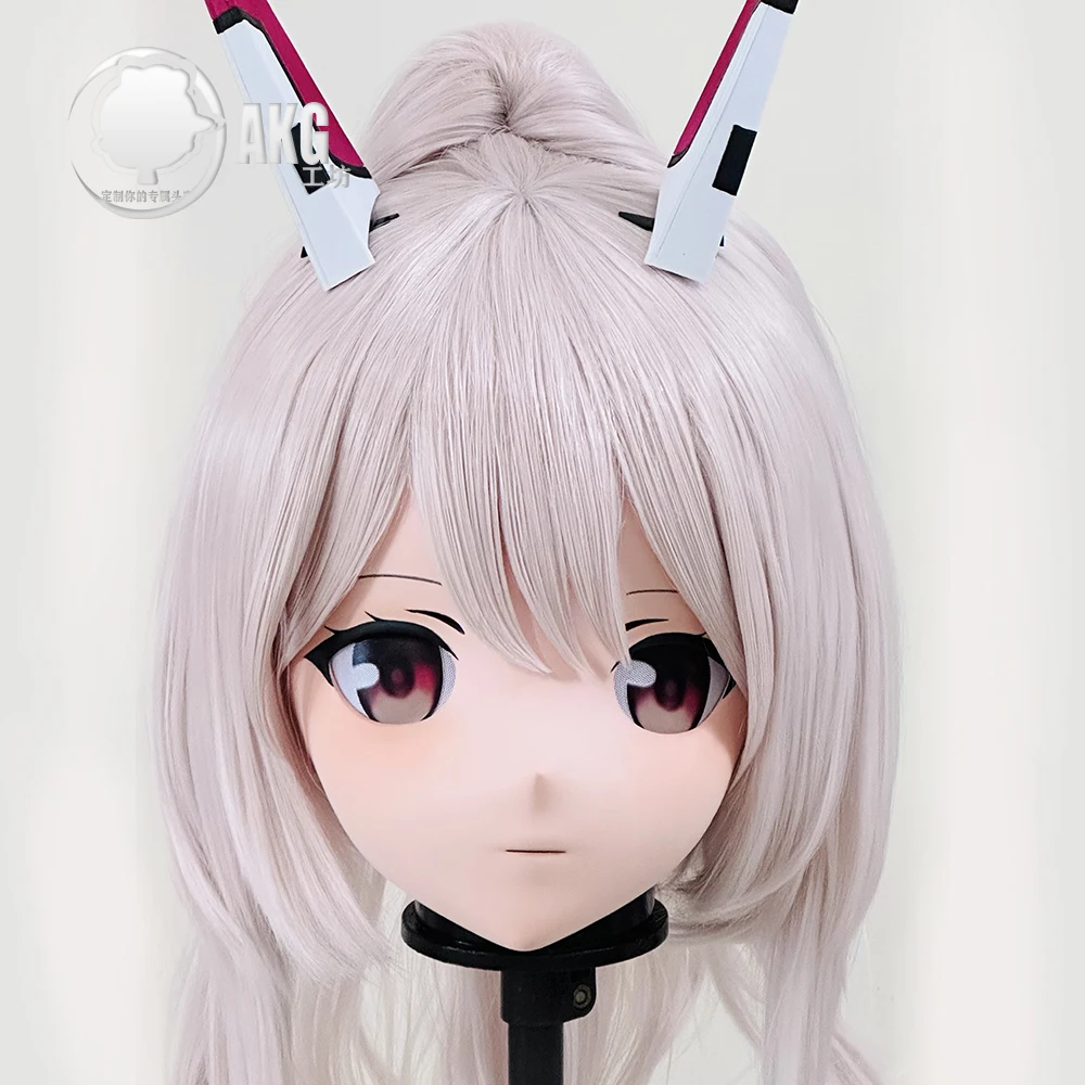 (AL39)Customize Character Crossdressing Female/Girl Resin Full/Half Head With Lock Anime Cosplay Japanese Animego Kigurumi Mask