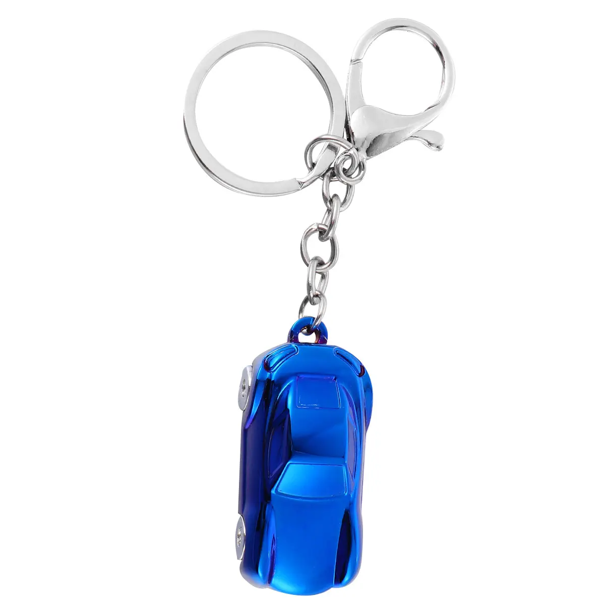 

Luminous Keychain Car Ring Shape Keychains Decoration Creative LED Holder Shine Men and Women