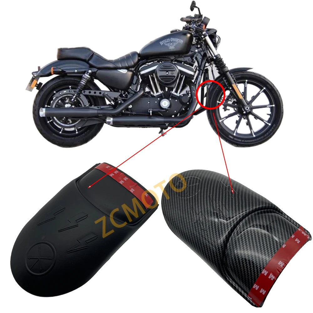 Motorcycle Extended Front Fender Accessories Growth Extended Fender for Harley Dyna Sportster XL 883 XL1200 X48