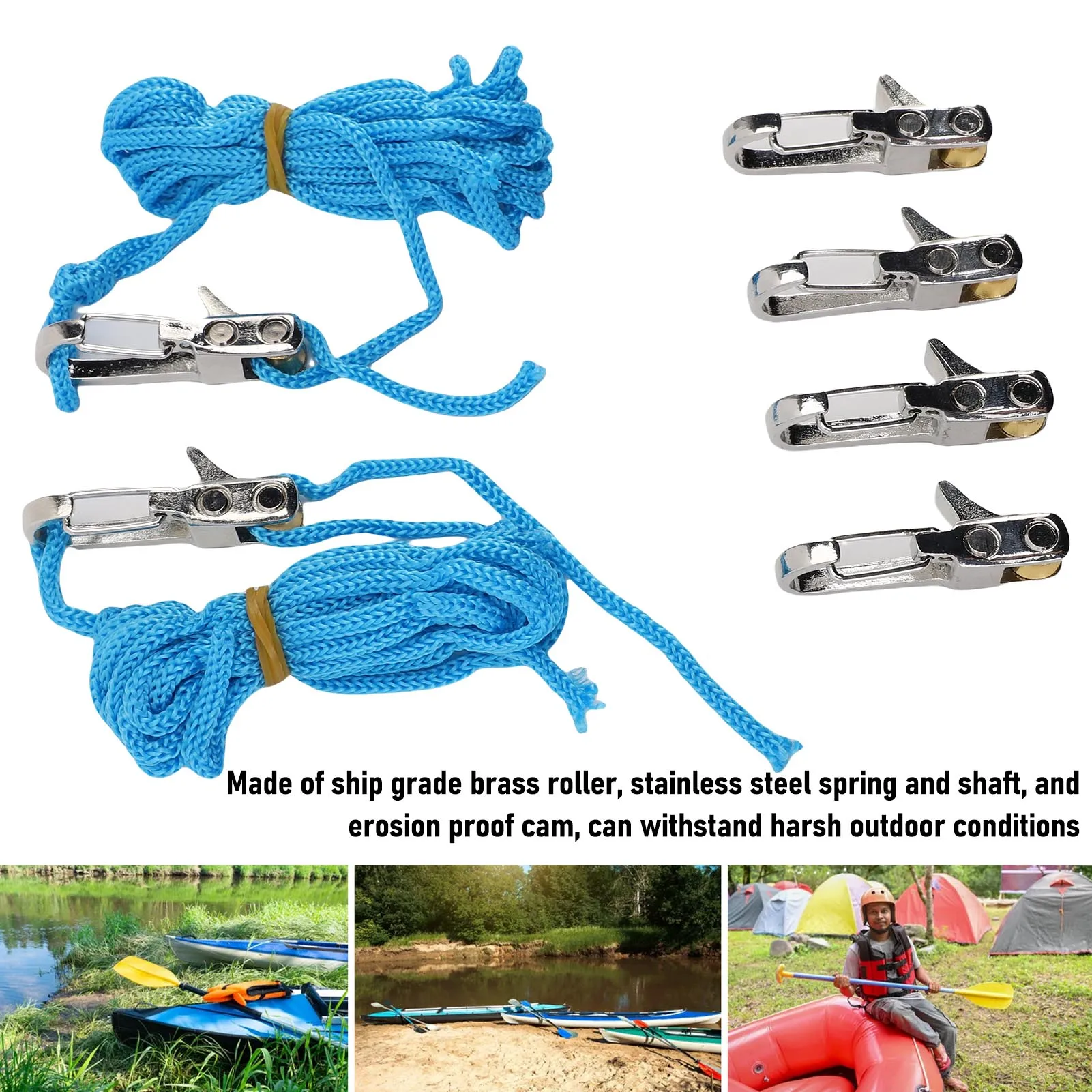 

Регулятор натяжения веревки с надежной фиксацией, антикоррозийный, портативный, с быстрой регулировкой и легким управлением для кемпинга и водного спорта