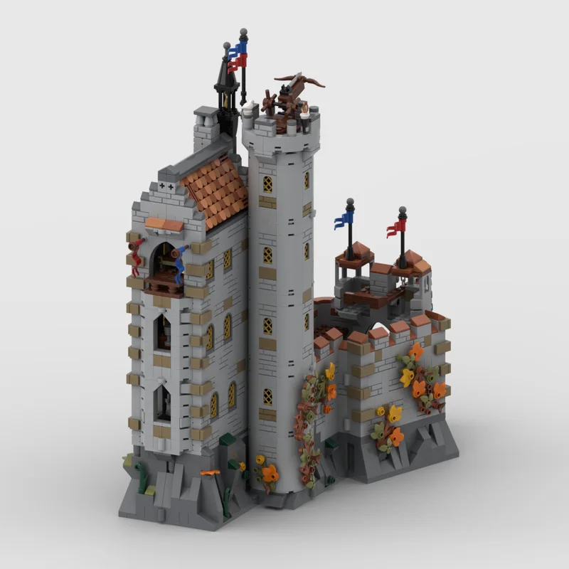 MOC-Bausteine-Spielzeug, mittelalterliches Dark Knight Castle-Modell, 2602 Stück, kreatives Weihnachtsgeschenk für alle architektonischen Liebes