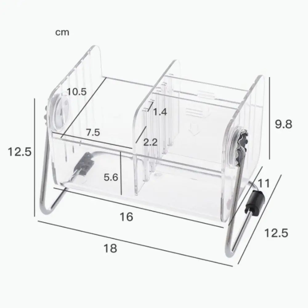 Adjustable Space Acrylic Storage Box Desk Organizer 6 Grid Remote Control Bracket Multifunction Transparent