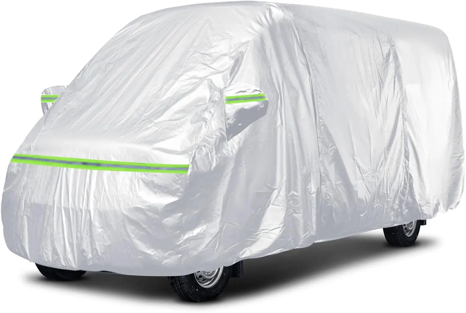 All-weather RV Cover, Silver, Waterproof Material, Protects Against Scratch, Dust, Snow for Vans up to 22.8ft