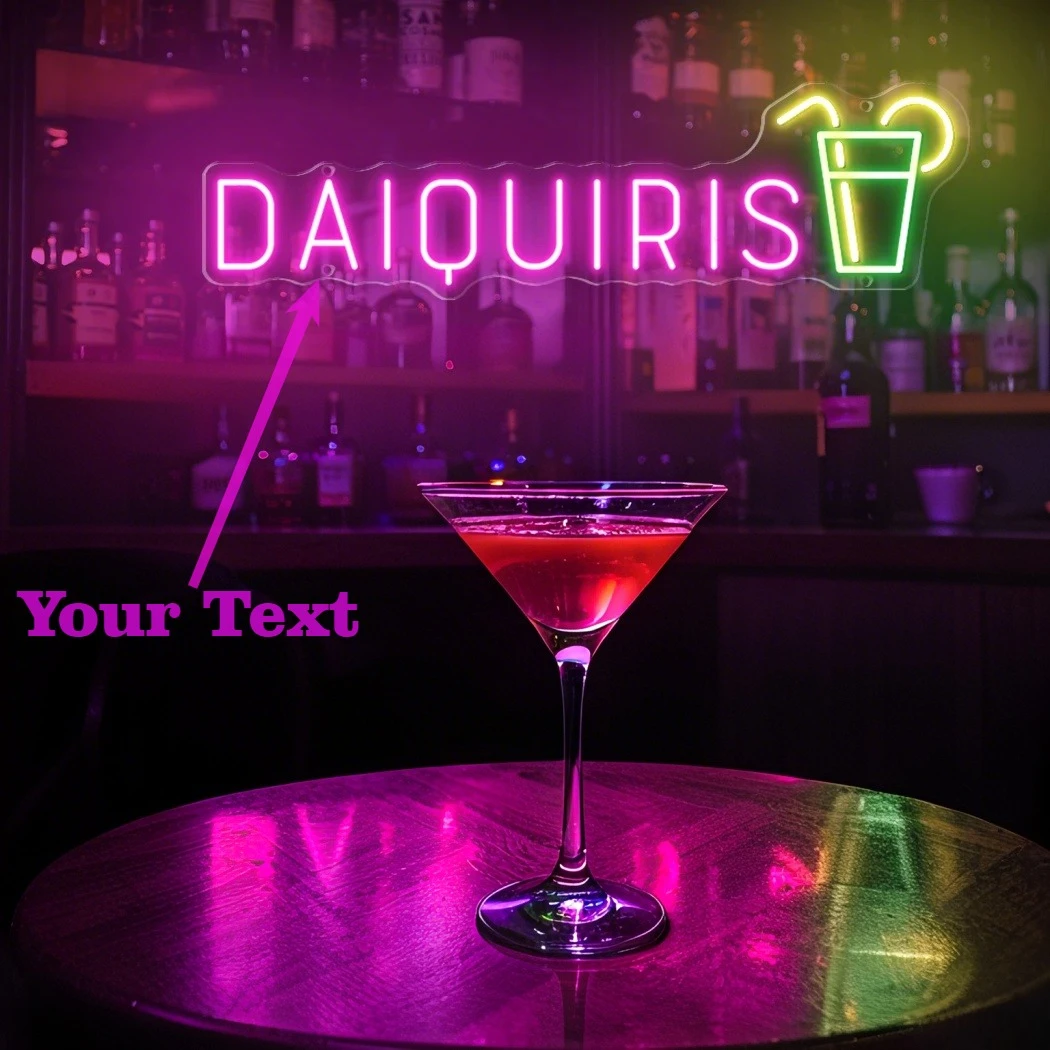 

Custom Cocktail Bar Neon Sign Decor LED Name Wall Art Decoration for Bar Business Neon Lamp For Shop Sign Room USB Night Light