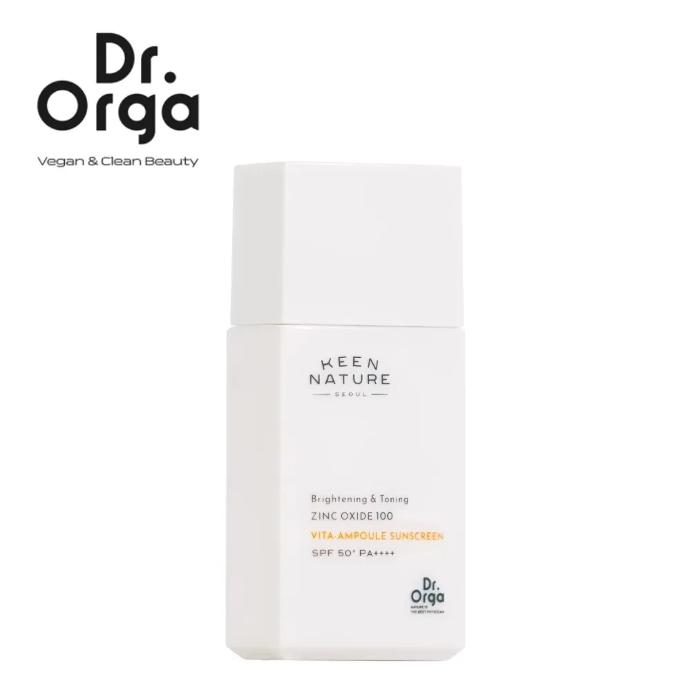 

Dr.Orga Brightening & Toning Zinc Oxide 100 Vita Ampoule Sunscreen 35ml, SPF 50+/PA++++, Original Korean Skin Care for Women/Men