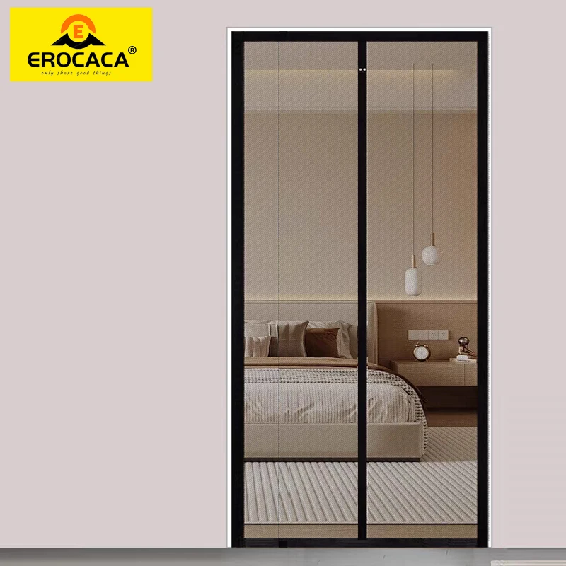 

EROCACA Magnetic Screen Door Mosquito Net Curtain Fly Insect Automatic Closing Invisible Mesh For Kitchen indoor living room