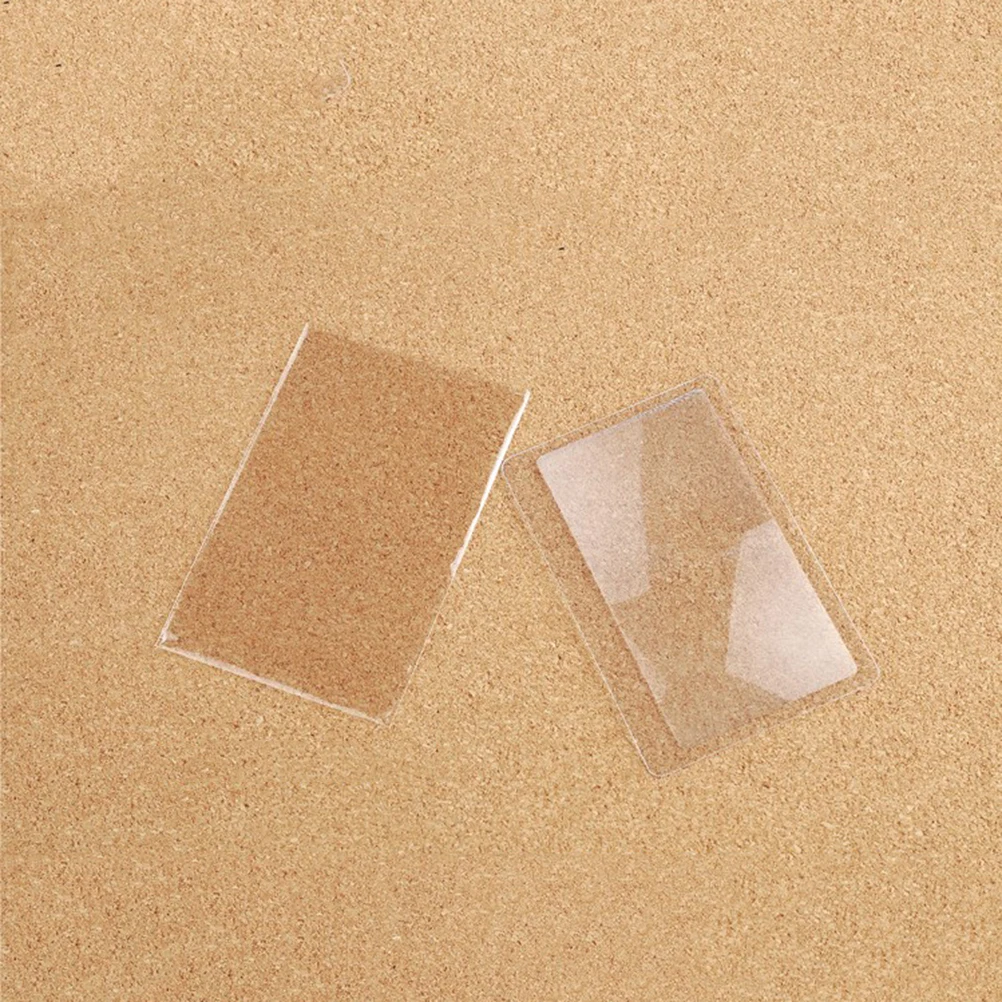 

12Pcs Card Magnifier PVC Ultra-Thin Portable Reading Tool 85x55mm 3x Magnification Clear Vision Credit Sized Magnifier