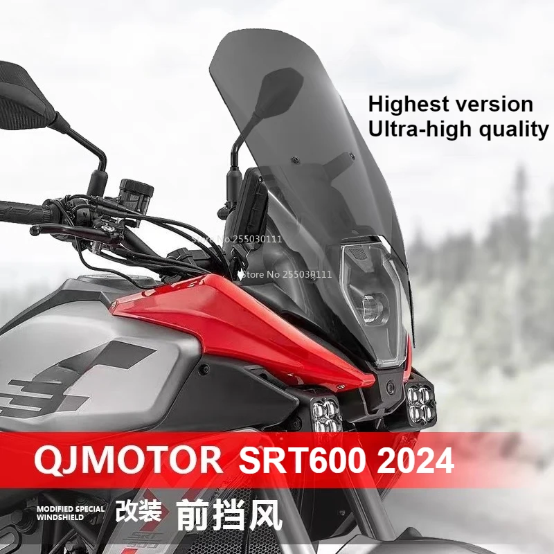 

For QJMOTOR 600SRT Motorcycle modification front windshield 2024 600srt 600 SRT