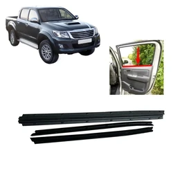 4 Pcs Inner Window Glass Rubber for Toyota Hilux 2005-2014 Weatherstrip for Hilux Glass Inner Laminate 68172-0K010 78cm 65cm