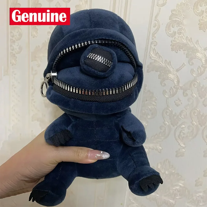 New Alien Xenomorph Shaped Zipper Mouth Plush Doll Plush Pillows Stuffed Toy Cartoon Trendy Toys Children Birthday Xmas Gift