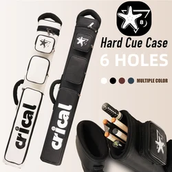CRICAL Pool Cue Case 2x4 Hard Pool Stick Case Holds 2 Butts and 4 Shafts for Adults Billiard Cue Case with Soft Shoulder Straps