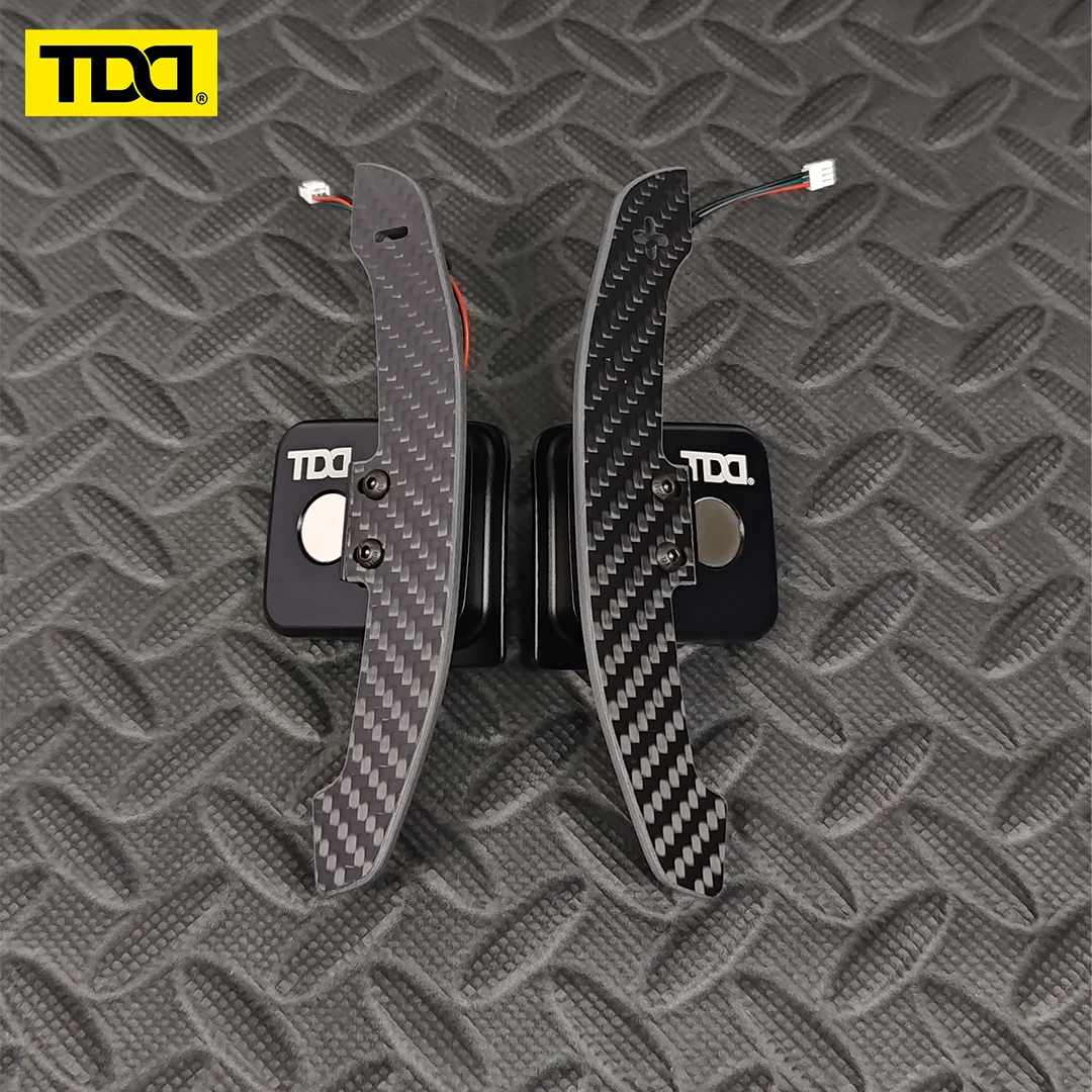 TDD Steering Wheel Magnetic Paddle Shifter for Skoda 2019 Octavia VRS Superb Kodiaq Carbon Fiber Paddle Shift Extensions