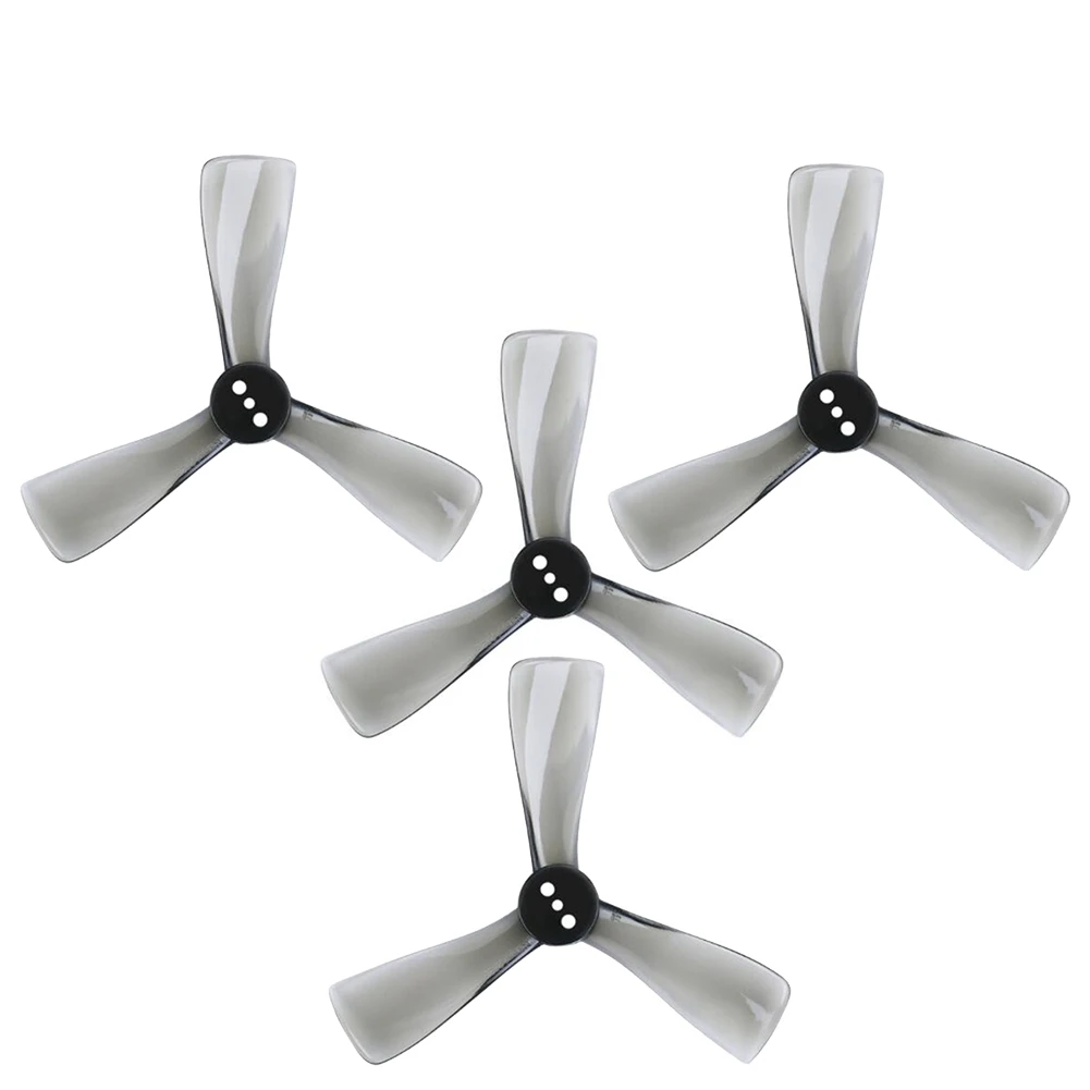 for Nazgul Cine 2525 2.5Inch Tri-Blade/3 Blade Propeller Prop CW CCW for FPV ProTek25 Drone Part-Gray